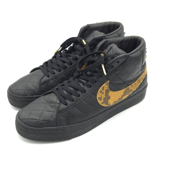 Nike SB Zoom Blazer Mid QS x Supreme Black Snakeskin Men\'s Size 10.5 DV5078-001 main image 7